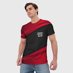 Футболка мужская Audi: Red Sport, цвет: 3D-принт — фото 2