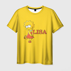 Футболка мужская Lisa Simpson, цвет: 3D-принт