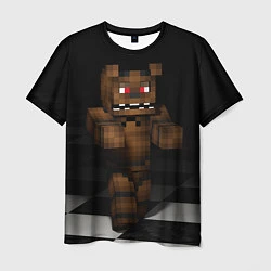 Мужская футболка Minecraft: Freddy FNAF