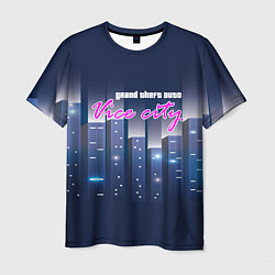 Мужская футболка GTA VC: Night City
