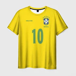 Мужская футболка Сборная Бразилии: Роналдиньо 10