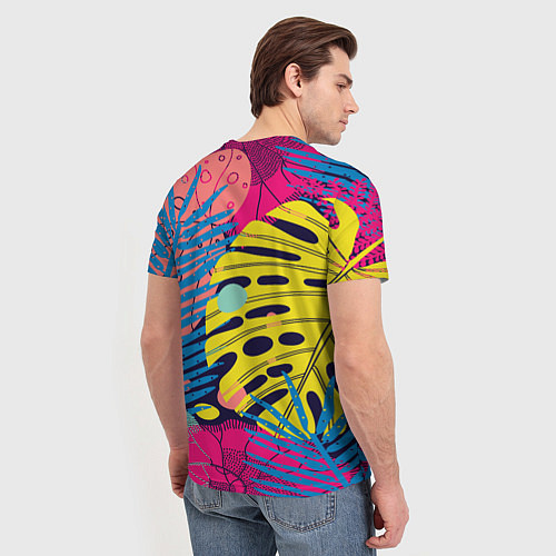 Мужская футболка Тропическая мода / 3D-принт – фото 4