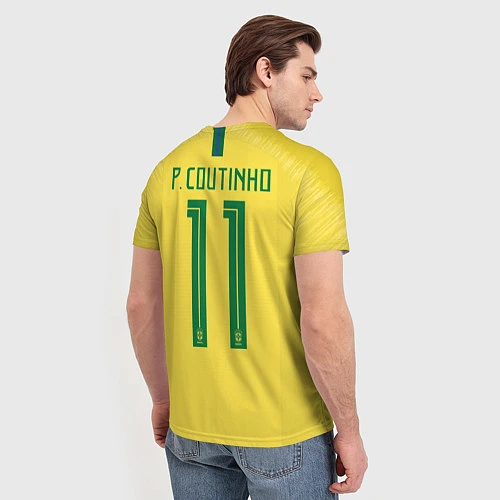 Мужская футболка Coutinho Home WC 2018 / 3D-принт – фото 4