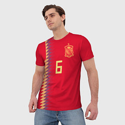 Футболка мужская Iniesta Home WC 2018, цвет: 3D-принт — фото 2