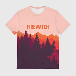 Мужская футболка Firewatch: Orange Style