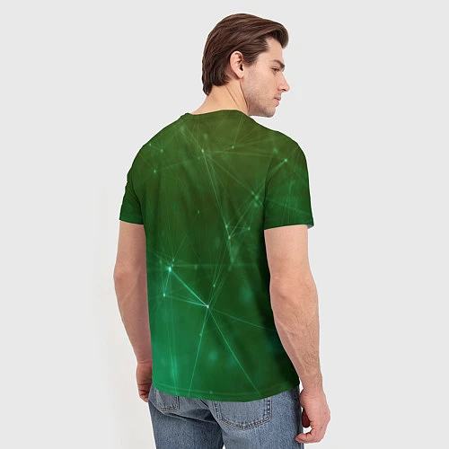 Мужская футболка Cyberpunk 2077: Green Network / 3D-принт – фото 4