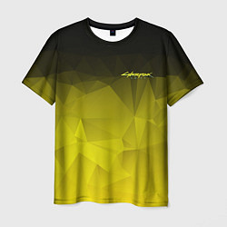 Мужская футболка Cyberpunk 2077: Yellow Poly