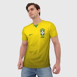 Футболка мужская Brazil Team: WC 2018, цвет: 3D-принт — фото 2