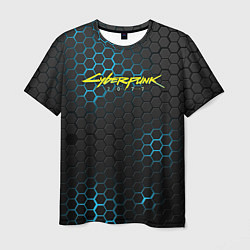 Мужская футболка Cyberpunk 2077: Blue Carbon
