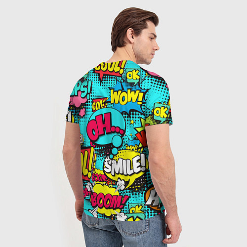 Мужская футболка Кислотный поп-арт / 3D-принт – фото 4