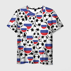 Мужская футболка Россия: футбольный фанат