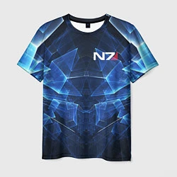 Мужская футболка Mass Effect: Blue Armor N7