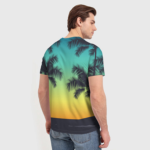 Мужская футболка Солнечный закат / 3D-принт – фото 4