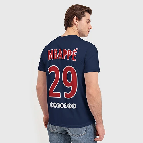 Мужская футболка FC PSG Mbappe 18-19 / 3D-принт – фото 4