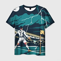 Мужская футболка Ronaldo lightning