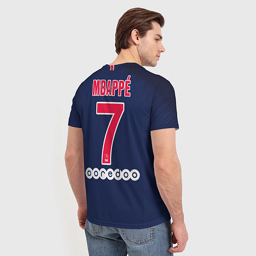 Мужская футболка Mbappe home 18-19 / 3D-принт – фото 4