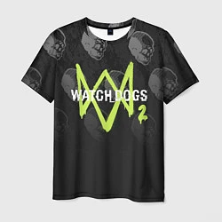 Мужская футболка Watch Dogs 2: Skulls Pattern
