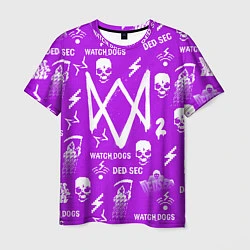 Мужская футболка Watch Dogs 2: Violet Pattern