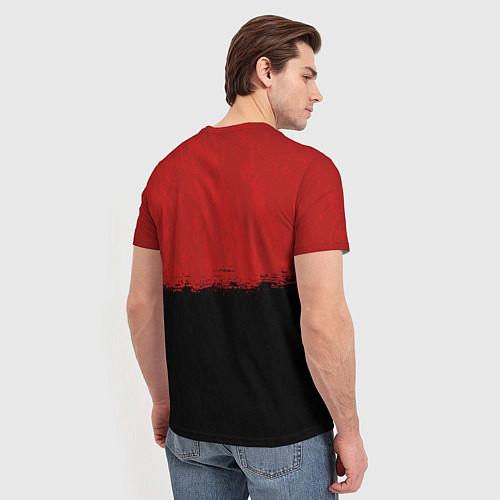 Мужская футболка RDD 2: Red & Black / 3D-принт – фото 4