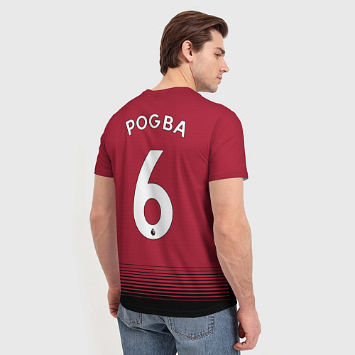 Мужская футболка FC MU: Pogba 18/19 / 3D-принт – фото 4