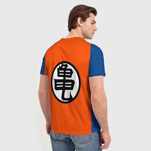 Мужская футболка DBZ: Kame Senin Kanji Emblem / 3D-принт – фото 4