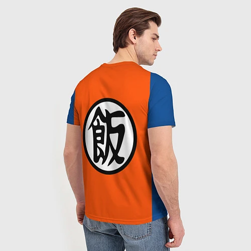 Мужская футболка DBZ: Gohan Kanji Emblem / 3D-принт – фото 4