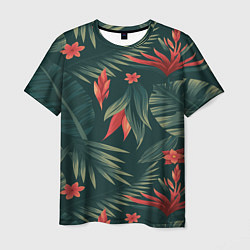 Мужская футболка Зеленые тропики