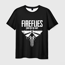 Мужская футболка Fireflies: White Logo