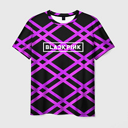 Мужская футболка Black Pink: Neon Lines