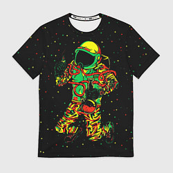 Мужская футболка Космонавт с кальяном
