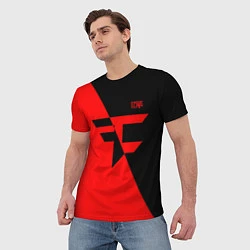 Футболка мужская FaZe Clan: Red & Black, цвет: 3D-принт — фото 2