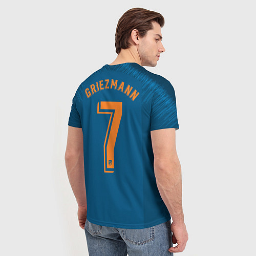 Мужская футболка Griezmann alternative 18-19 / 3D-принт – фото 4