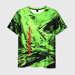 Мужская футболка Cyberpunk 2077: Green Breaks