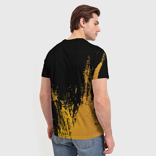 Мужская футболка PUBG: Yellow Colour / 3D-принт – фото 4