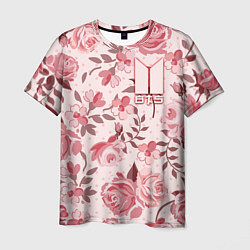 Мужская футболка BTS: Pink Roses