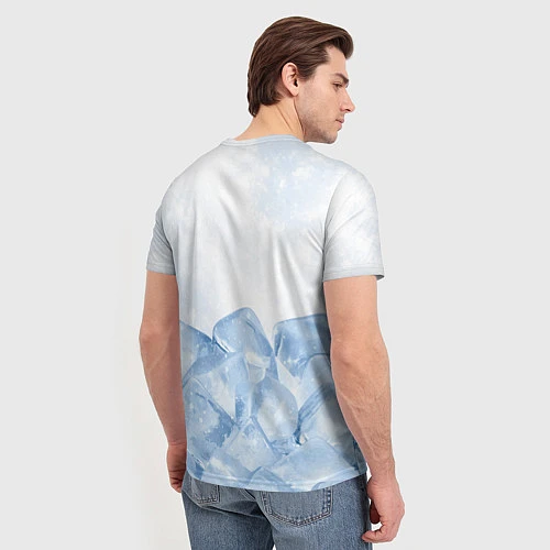 Мужская футболка GONE Fludd - Кубик Льда / 3D-принт – фото 4