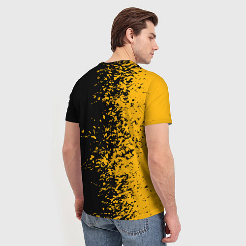Мужская футболка PUBG: Yellow vs Black / 3D-принт – фото 4