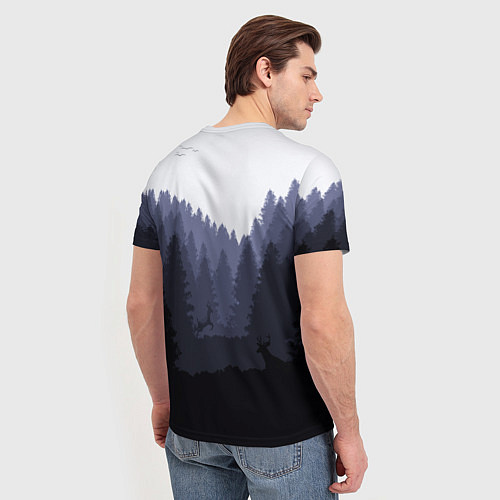 Мужская футболка Fortnite: Dark Forest / 3D-принт – фото 4