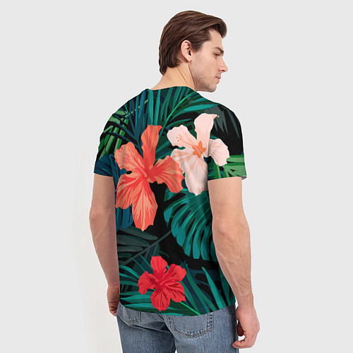 Мужская футболка Тропический мотив / 3D-принт – фото 4