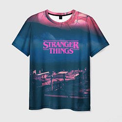 Мужская футболка Stranger Things: Pink Heaven