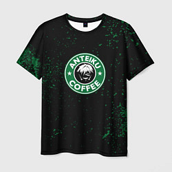 Мужская футболка Anteiku coffee sturbucks