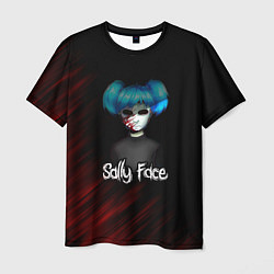 Мужская футболка Sally Face окровавленное лицо