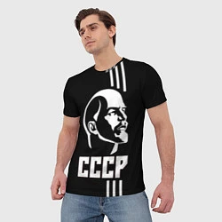 Футболка мужская СССР Ленин, цвет: 3D-принт — фото 2