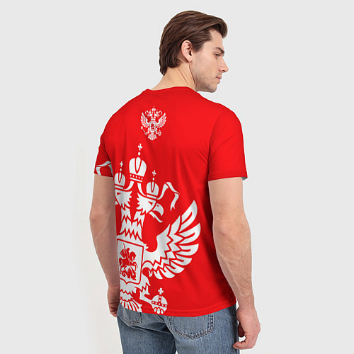 Мужская футболка Красная Россия / 3D-принт – фото 4