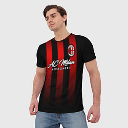 Футболка мужская AC Milan, цвет: 3D-принт — фото 2