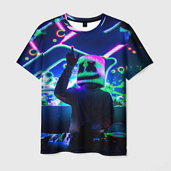Мужская футболка Marshmello: Neon DJ