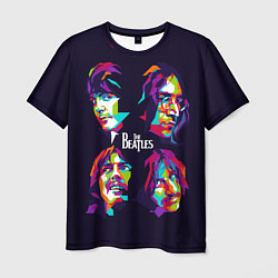 Футболка мужская The Beatles: Art Faces, цвет: 3D-принт