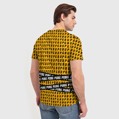 Мужская футболка PUBG Life: Yellow Style / 3D-принт – фото 4