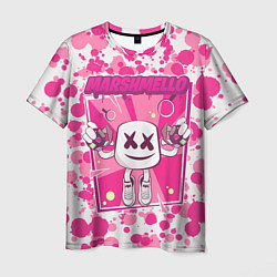 Футболка мужская Marshmello: Pink Fashion, цвет: 3D-принт