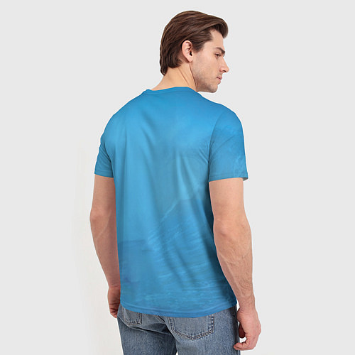 Мужская футболка Billie Eilish: Blue Fashion / 3D-принт – фото 4